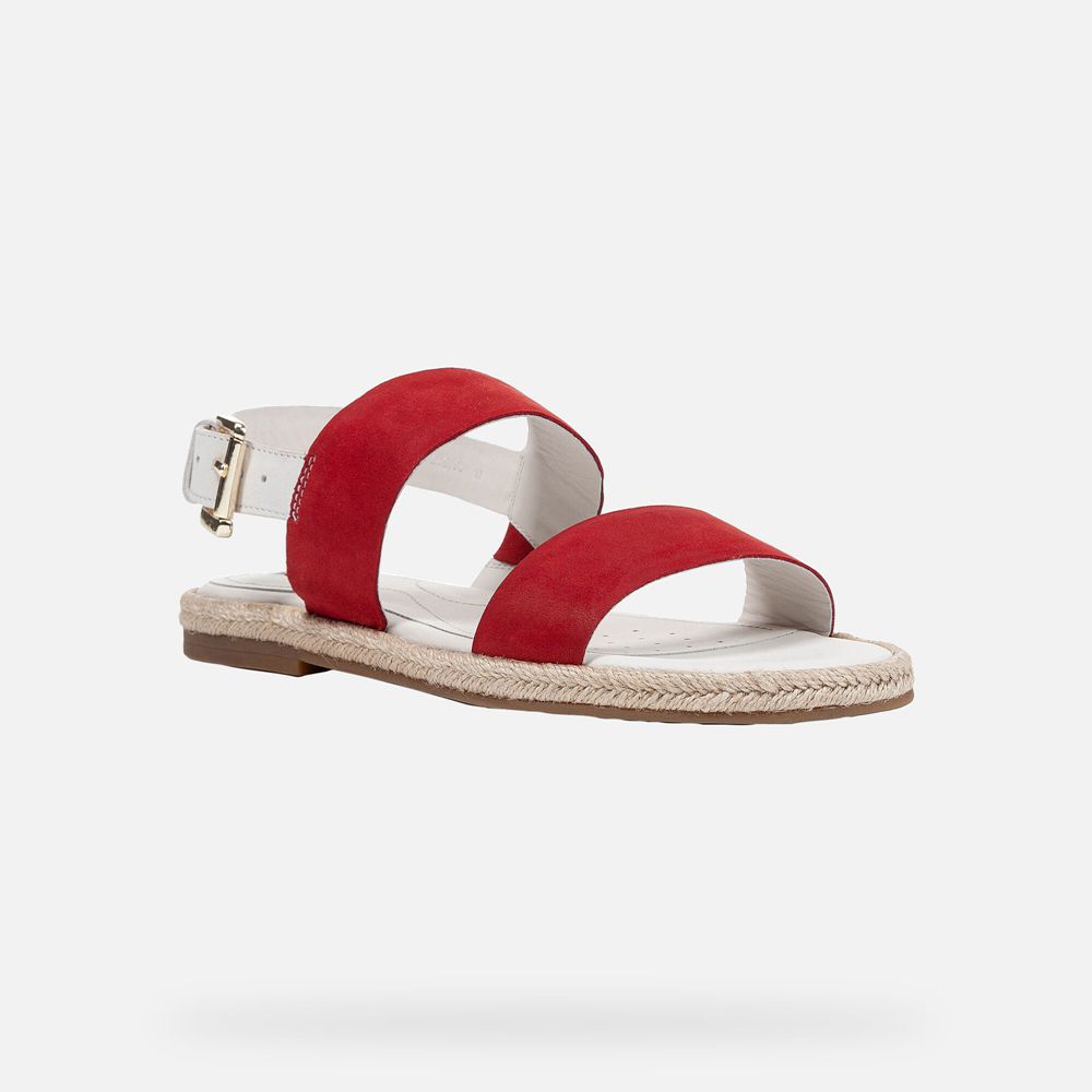 Geox Sandals Red/White Kolleen - Geox Womens Shoes - GWZIOP895